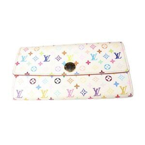 Louis Vuitton X Takashi Murakami White Monogram Multicolore Sarah Wallet